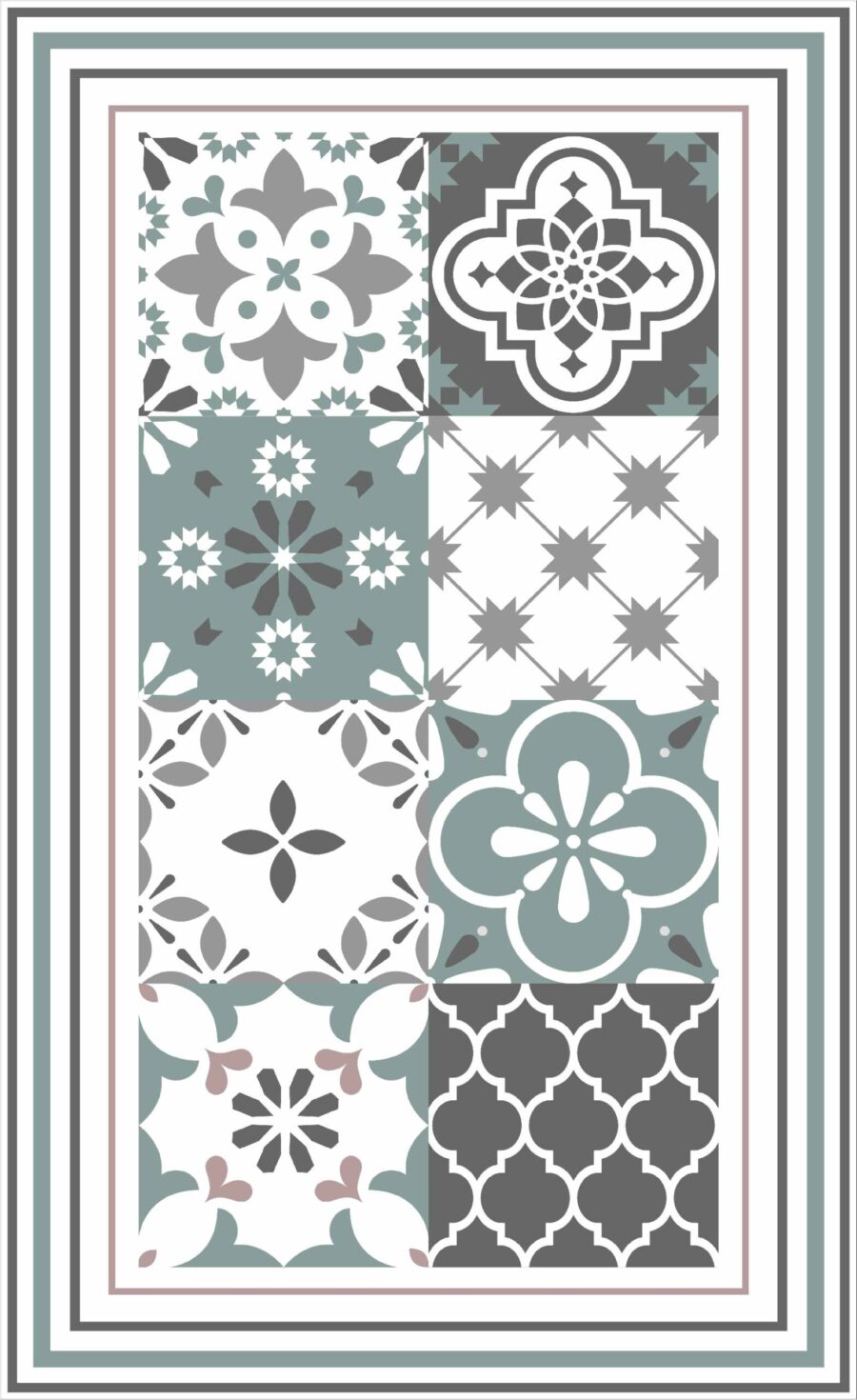 Vinyl Rug Tile Design14/0034