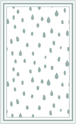 Alfombra vinilica diseño vectorial de gotas geometrico